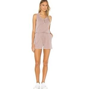Anthropologie Sundry Racerback Romper In Driftwood NWT Size Small
